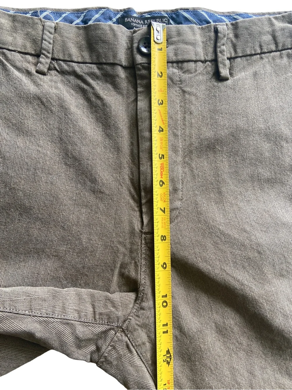 Banana Republic Vintage Straight Fit Chino Pants Men’s 35x30 Gray Brown Twill